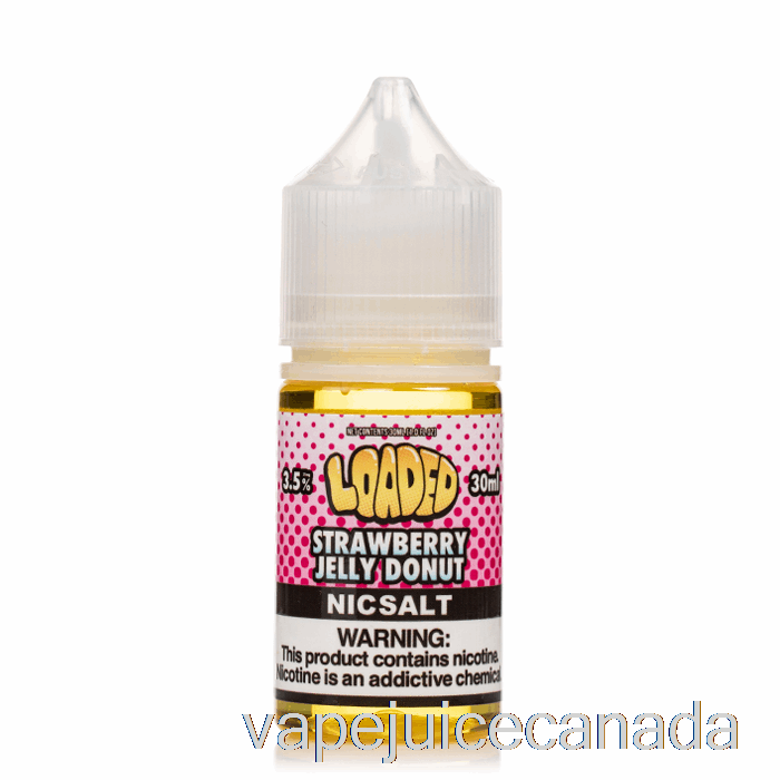 Vape Disposable Canada STRAWBERRY JELLY DONUT - Loaded SALTS - Ruthless Vapors - 30mL 50mg